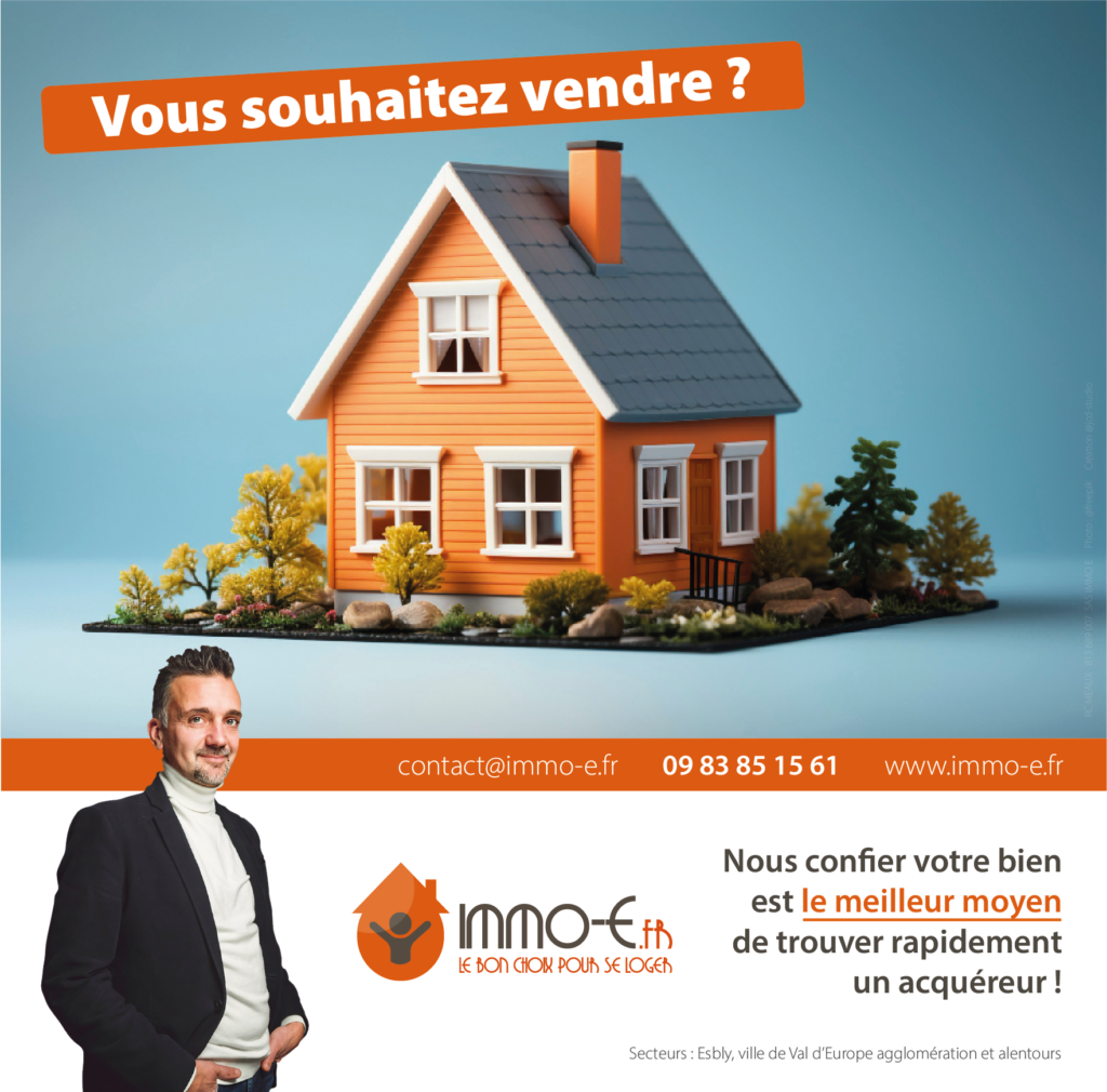 Affiche vendez votre bien immobilier Esbly 77