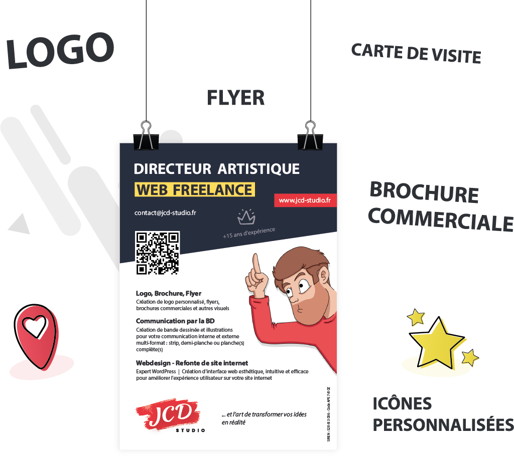 Flyer Expertise Graphisme - JCD Studio